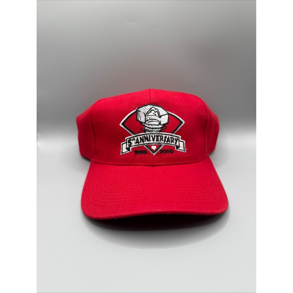 Vintage 1990s Lansing Lugnuts MiLB Fanwear Red Snapback Hat Cap Head to Toe